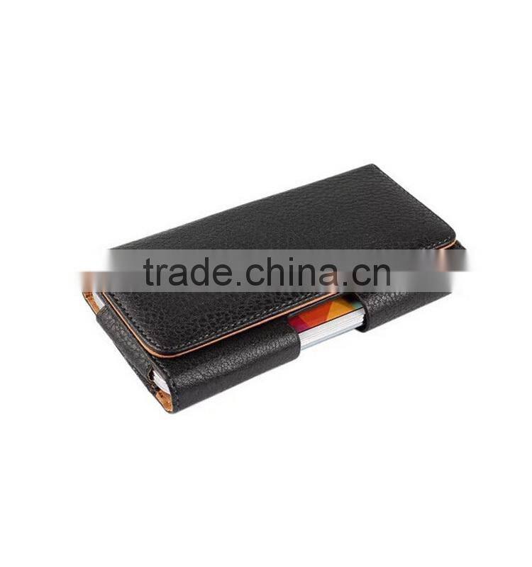 hot sell Push and Pull style leather universal flip phone case