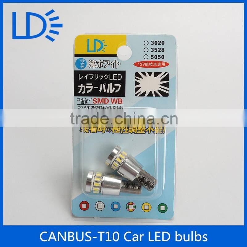 auto bulb manufacturing led lights car T10 led car bulb