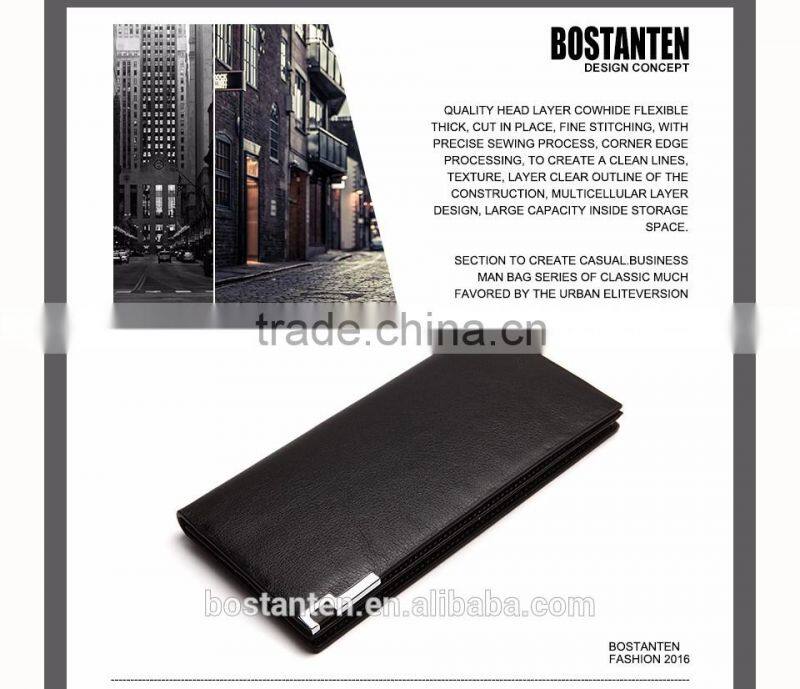 large men long purse wallet clutch bag leather black color