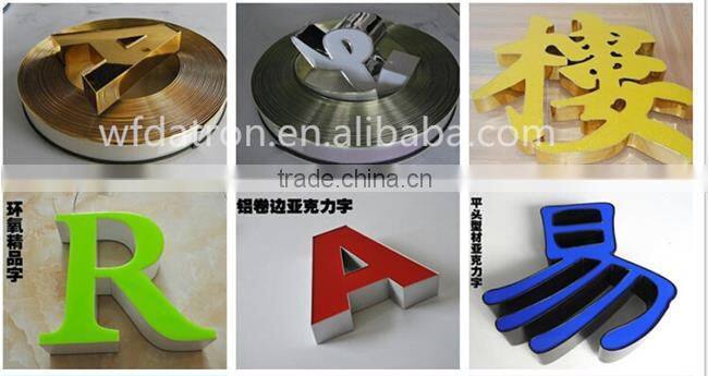 High Quality Acrylic Letter Cap Aluminium Special Profile