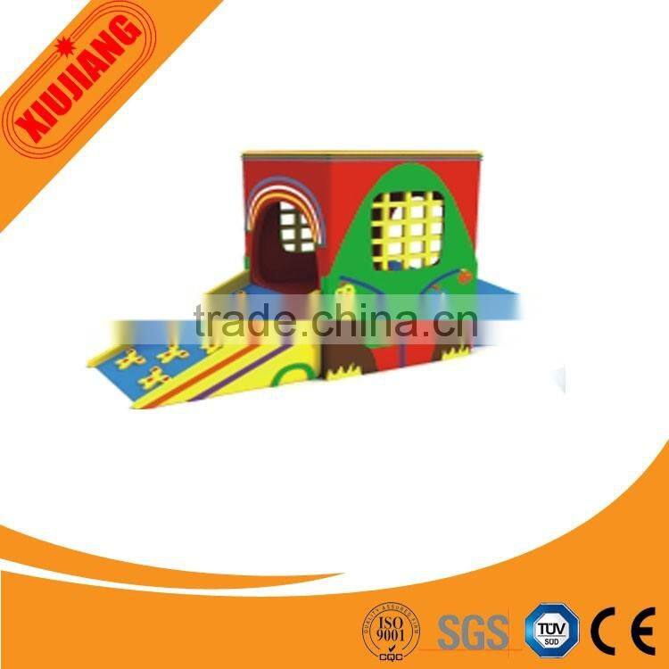 Latest plastic children's playhouse indoor outdoor playground, plastic slides