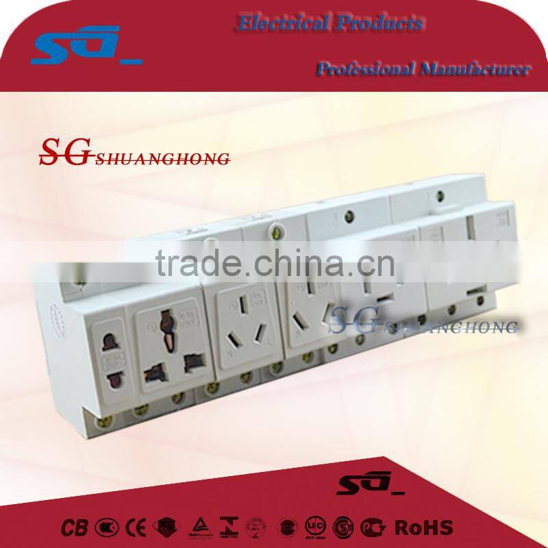 AC30 Din rail modular socket 2pin socket