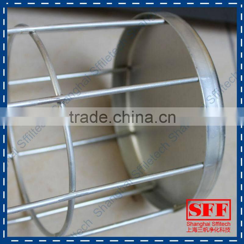 two kinds of bag filter cage with carbon steel or stainless steel with venturis