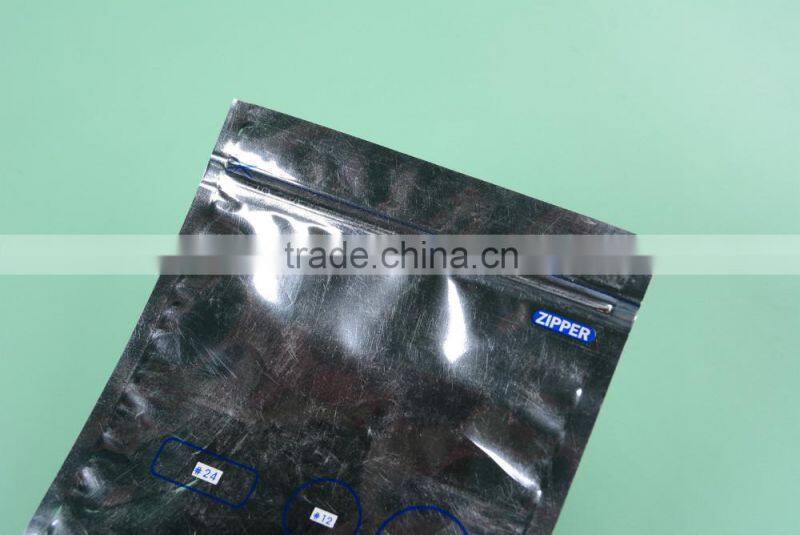 High quality Aluminum metallic laminated plastic zip lock bag