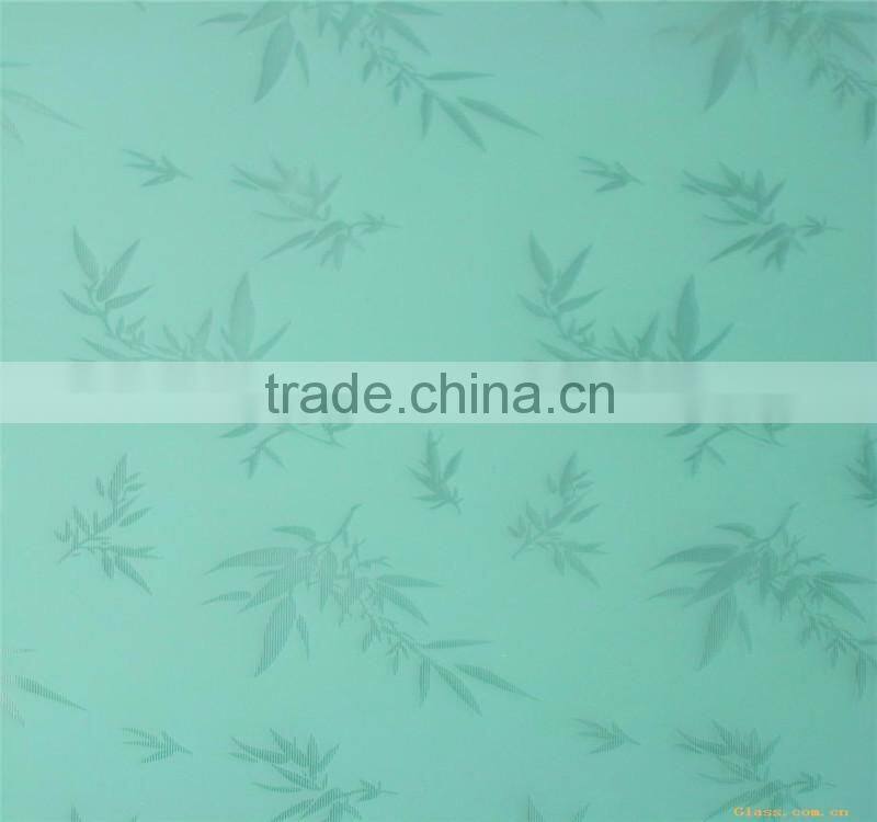 figure acid etched glass ,frosted glass pattern