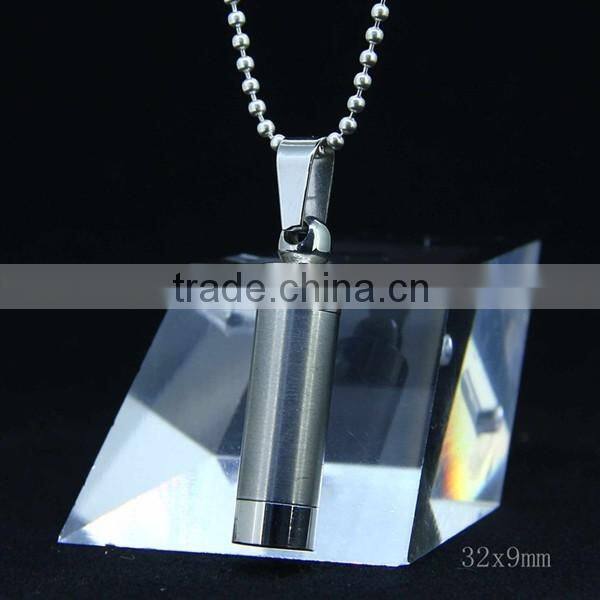 stainless steel bullet pendants for man high quality