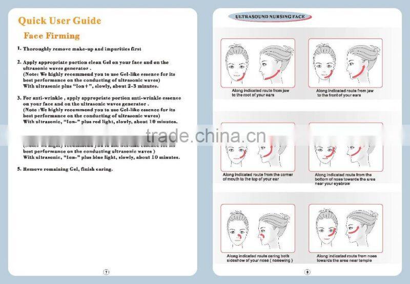 BP-010E home use personal care 1Mhz Ultrasonic galvanic x body ems equipment electric muscle stimulation weight loss