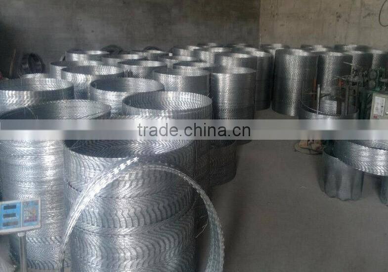 hot dipped galvanized concertina razorbarbed wire
