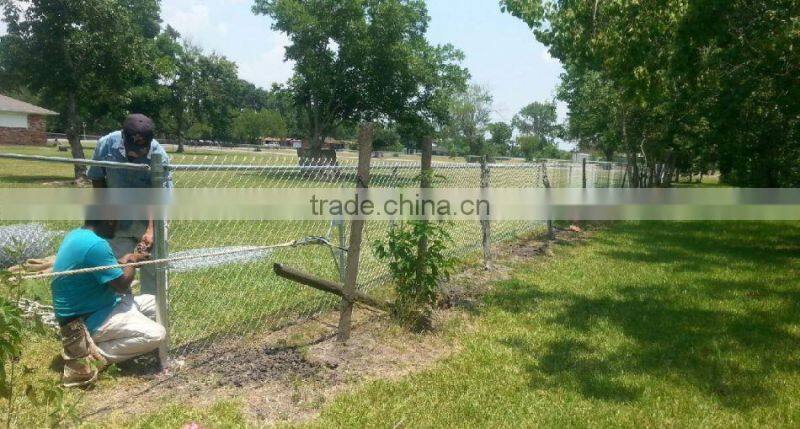 Hot Dipped Galvanized Chain Link Fence Directly Factory Price Galvanized