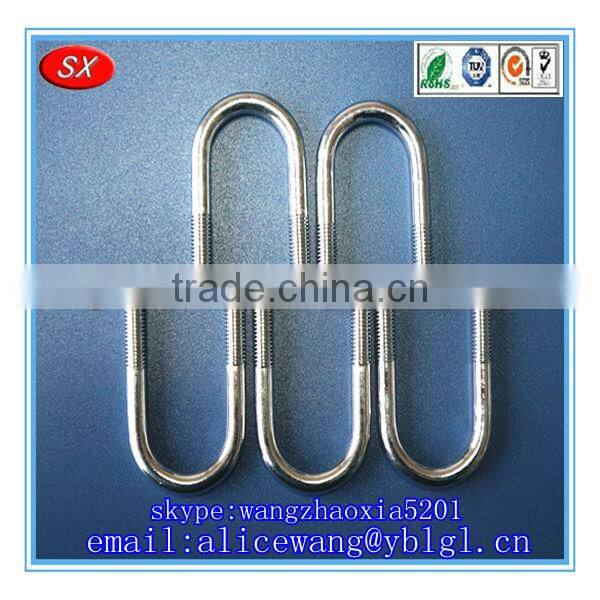 China manufacturer galvanized grade 10.9 u bolt,galvanized steel u bolts,metric square u bolts