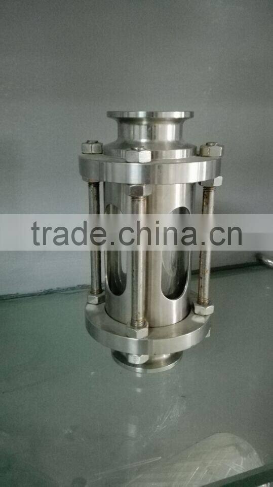 Low price stainless steel saniatry oil liquid level sight glass with professional manufacture