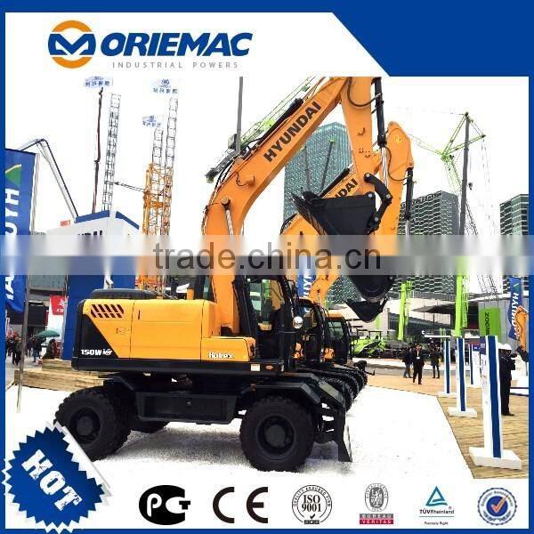 Hyundai R150w-7 used wheeled excavator/ wheel digger