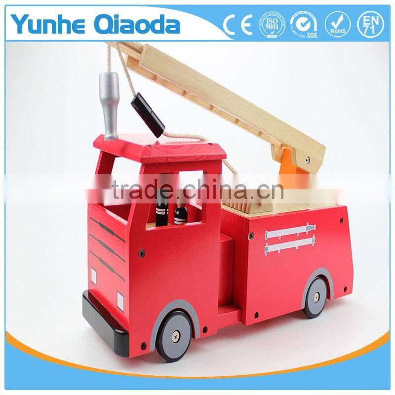 Fire Truck Toy , Extending Ladder and Water Pump Hose to Shoot Water, Bump and Go