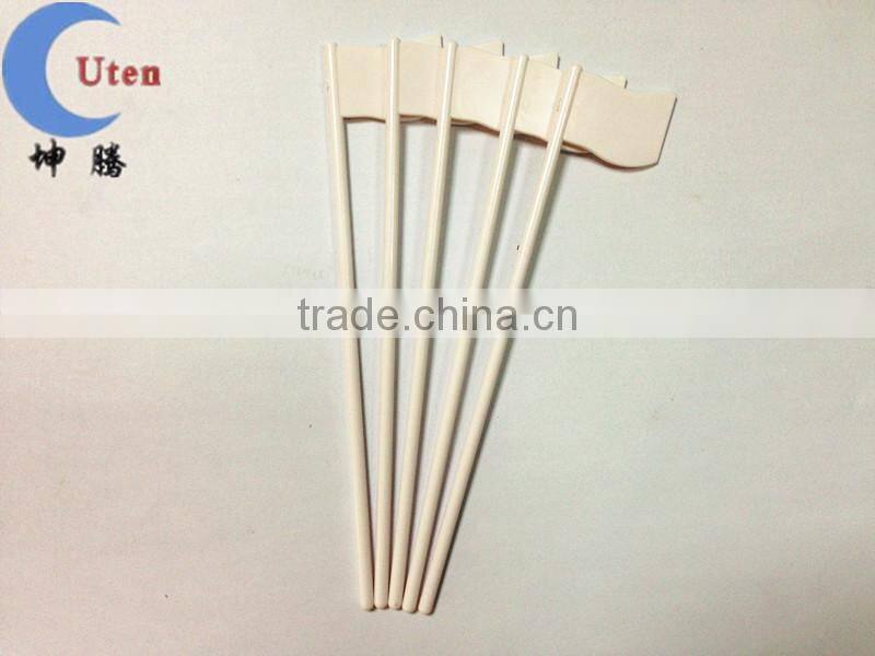 2015 Customized Ivory White Flag Plastic Accessory