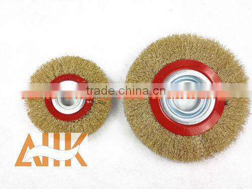 Knotted wire cup brush