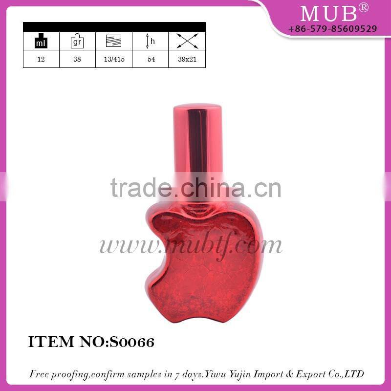 S0063 mini screw sprayer bottle glass bottle aluminum perfume bottle wholesale