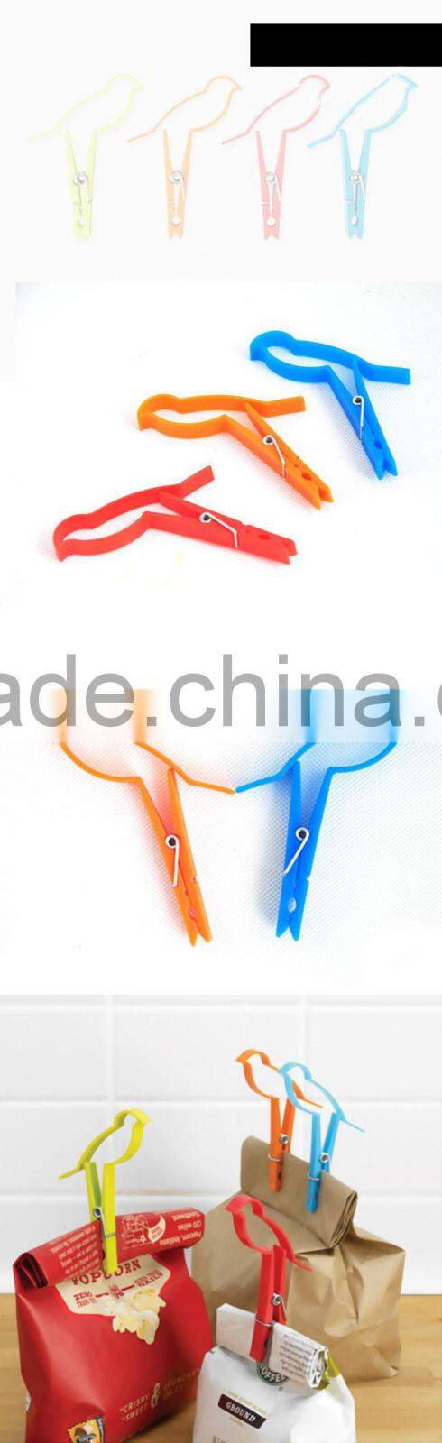 2 pcs/set birdie shaped binder clips sealing clips