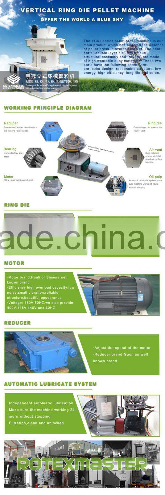 Thailand Palm Bunch Wood Pellet Making Machine Price,Pellet Output 1-1.5t/h