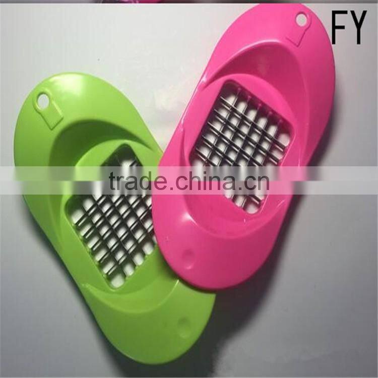 Stainles steel and ABS plastic manual potato chipper , pototo chips french fries cutter