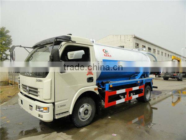 4000-6000L vacuum sewer sucking truck