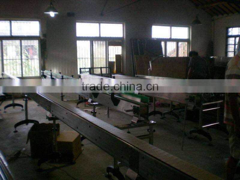 custom designed tabletop chain conveyor