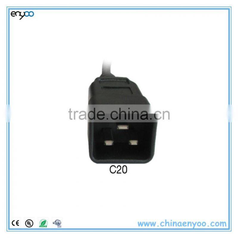 C20 to C19 Power Cord - Black Server Cable