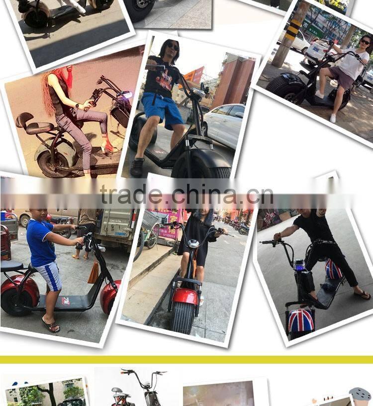 Leadway 60v 800w harley electric scooter e-scooter citycoco with handle bar(L16-08a)