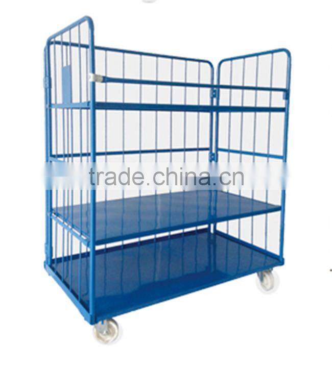 4-Tier Floor Wheel Metal Storage Rack