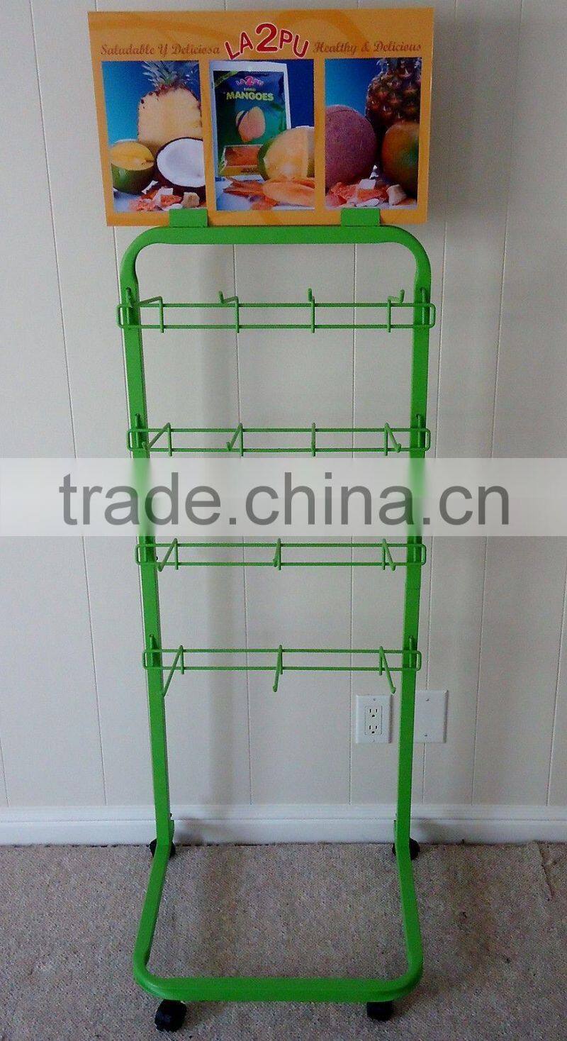 2015 New Design Supermarke Metal Peg Hook Display Rack