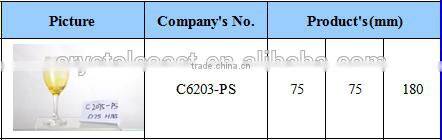 Cheap Hand Painted Hot Sale Colored Stem Amber Wine Glass Goblets