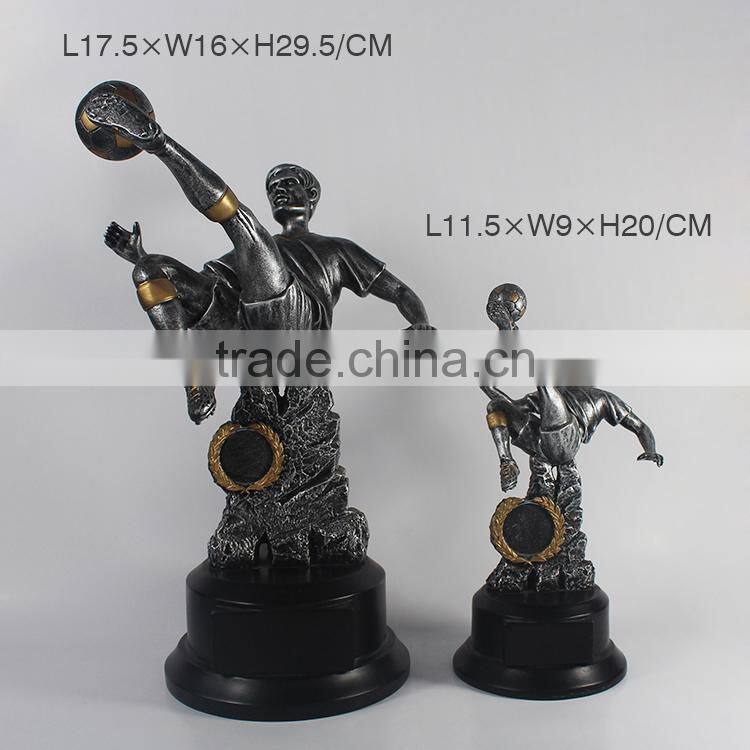 customized metal appearance polyresin resin pugilism boxing trophy cup