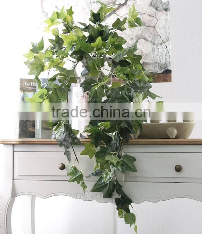New design vivid plastic Ivy hanging leaves artificial flower for wall decoration