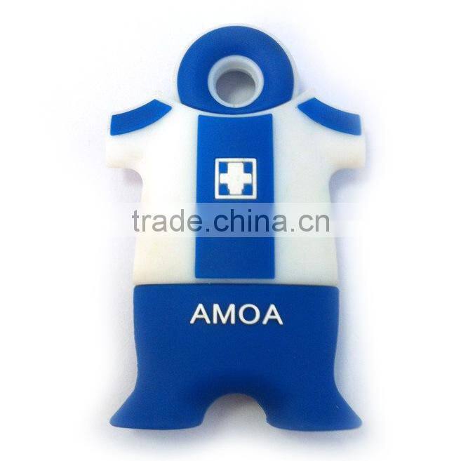Wholesale creative PVC soft plastic shell theme football World Cup usd flash drives