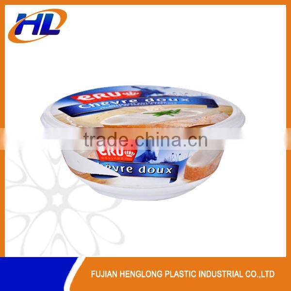 IML pp injection plastic cheese container