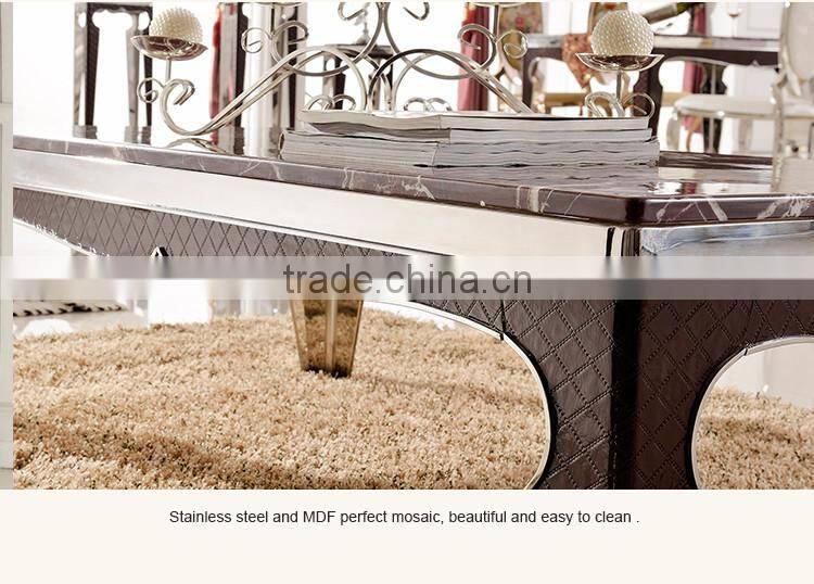 TH372 New Design Red Marble Modern Dining tabel