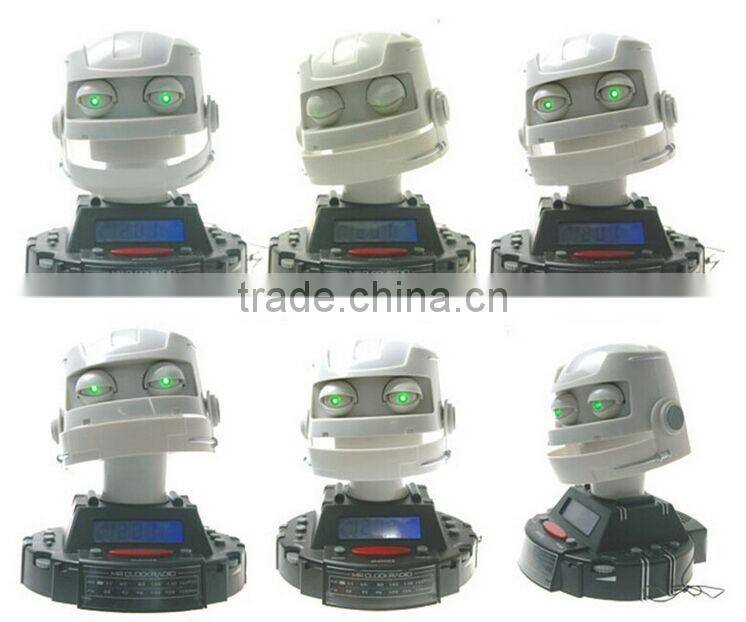 Fashion Smart Sensor Robot Cartoon radio Robot Clock