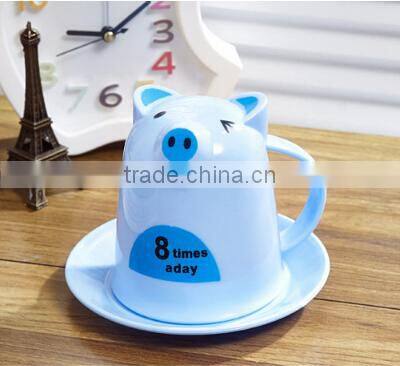 Pig Animal Cups&Saucer