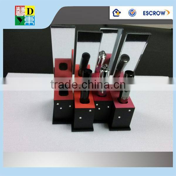 High quality of clear acrylic make up display stands from shenzhen