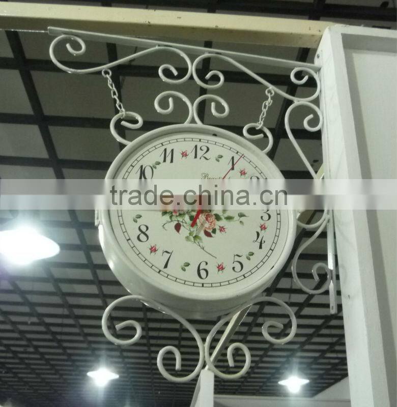 Wrought Iron Hot Sale Train Clock