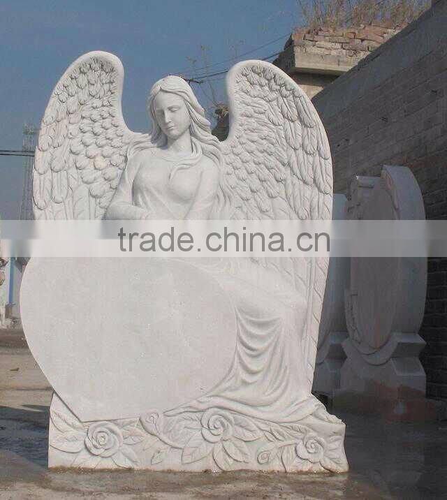 Tombstone.Hand carved cemetery angel statue tombstone