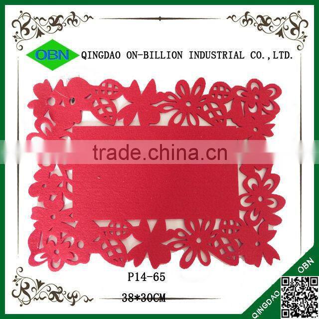 Rectangular felt pp table mat