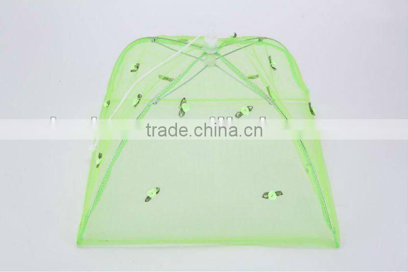 high quality foldable food cover with flower