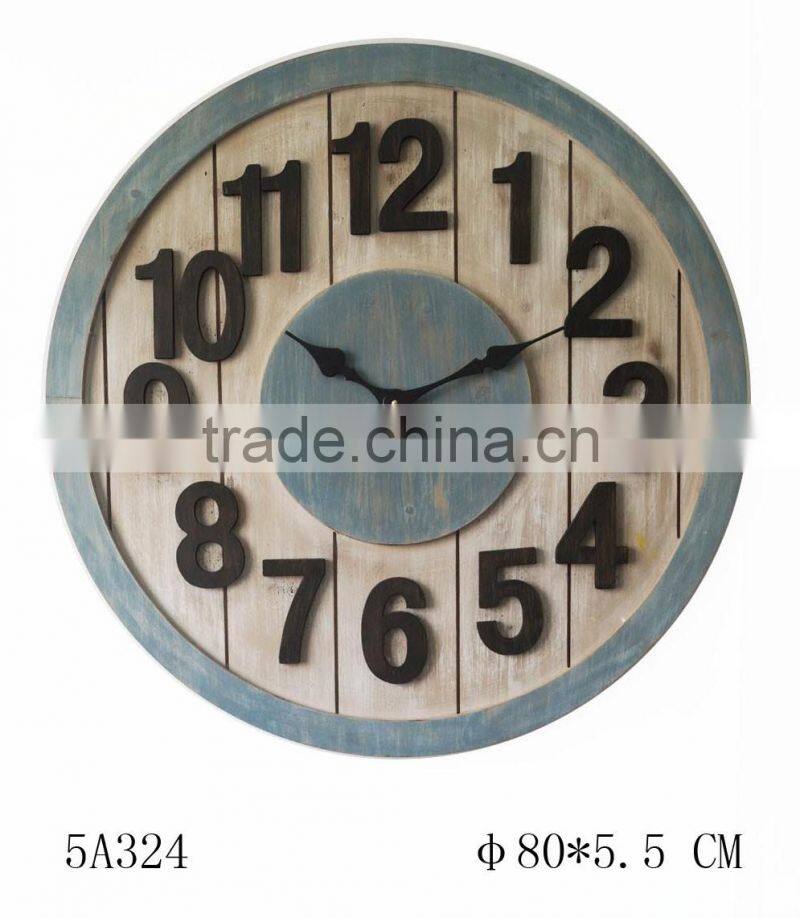 irregular 80"D antique black metal clock wall decorative