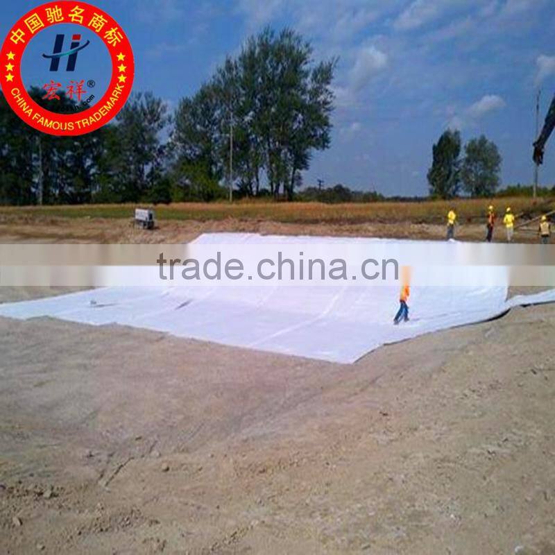 Geosynthetic clay line for artificial lake