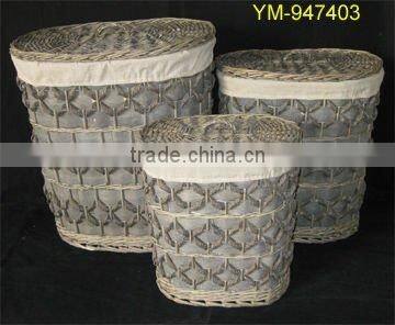 cheap chipwood laundry basket bag with removable bag