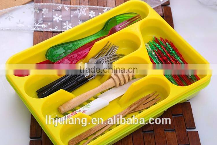 2017 Wholesale plastic cutlery tray / plastic cutlery tray