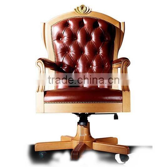 High End Luxury European Style Office Furniture Set for Villa Study Room - Classic Handmade Italian Style Office Desk BF11-02244