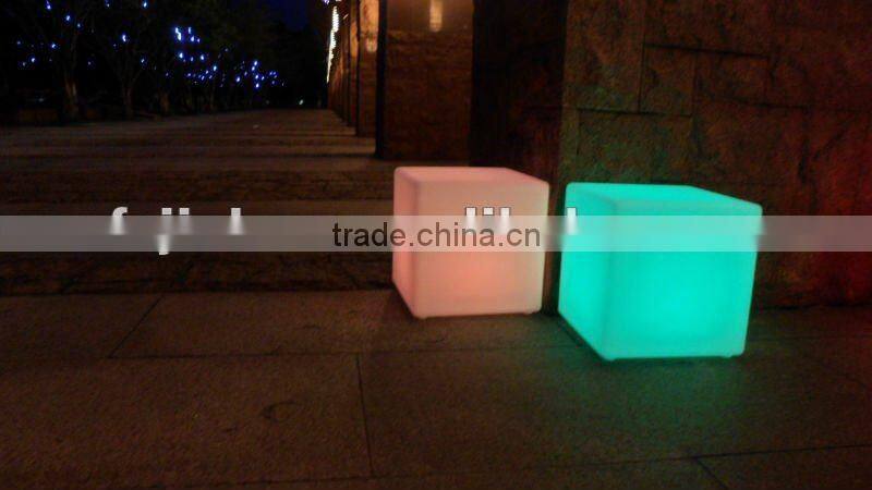 rechargable colorful led cube chair ES003