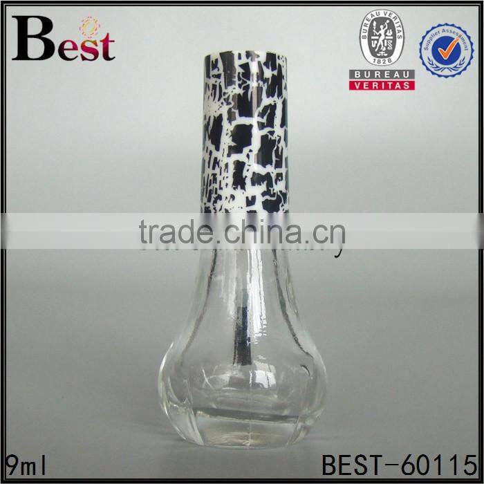 square empty unique polish bottles 6ml nail polish glass bottle