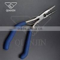 QJF-J36 Wholesale stainless steel fishing plier ,double color fishing plier with rubber handle